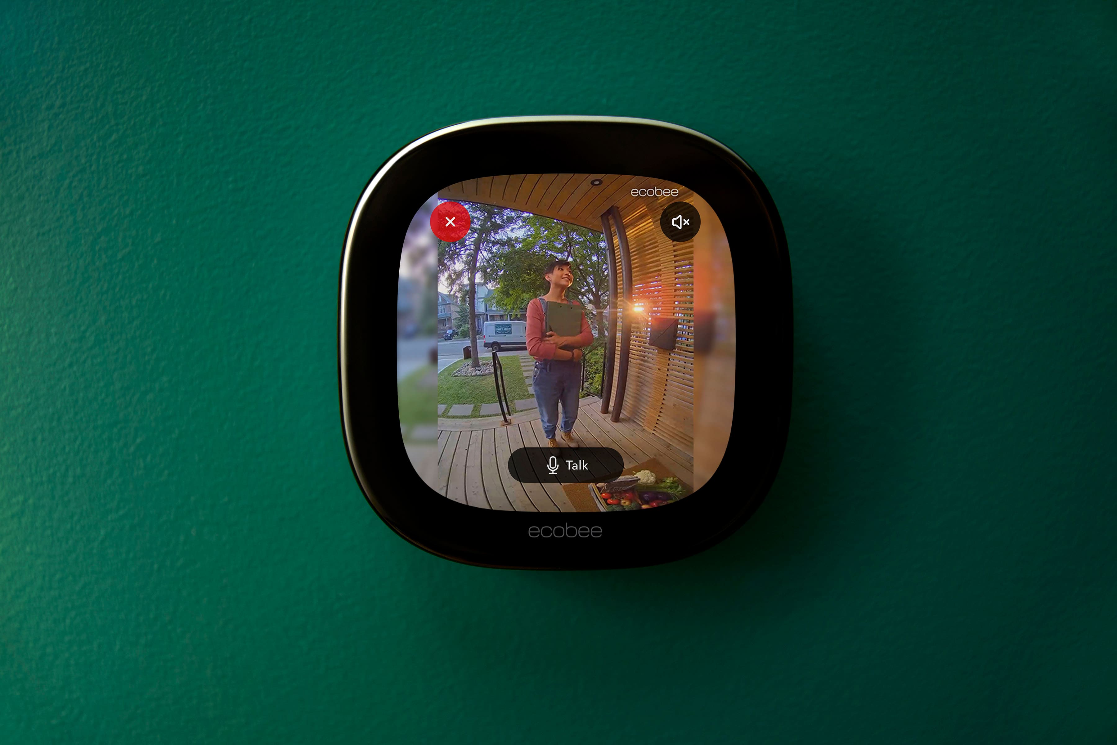Alt View 14. ecobee - Smart Video Doorbell - Wired with Advanced Person and Package Detection - Black.