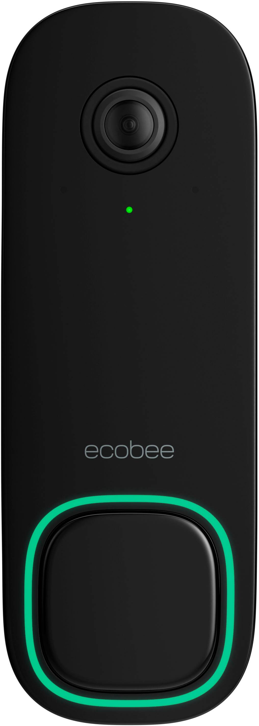 Alt View 24. ecobee - Smart Video Doorbell - Wired with Advanced Person and Package Detection - Black.