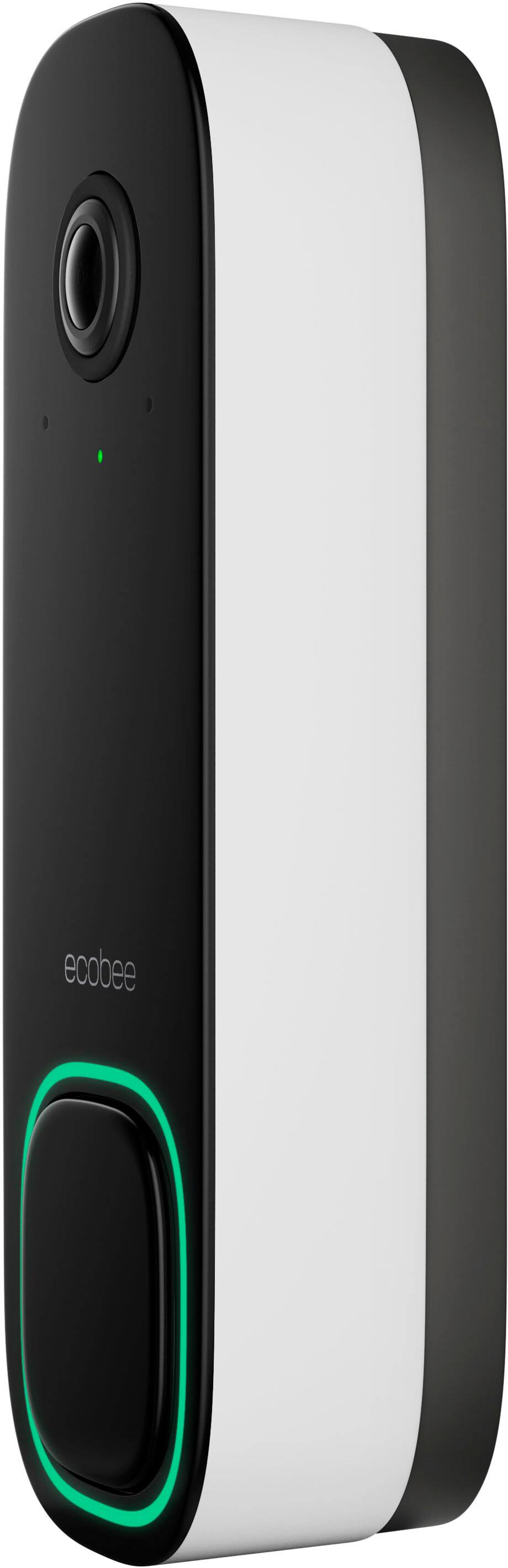 Alt View 23. ecobee - Smart Video Doorbell - Wired with Advanced Person and Package Detection - Black.