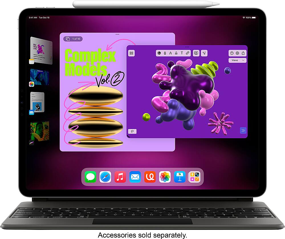 Alt View 11. Apple - Geek Squad Certified Refurbished 12.9-Inch iPad Pro with Wi-Fi - 128GB - Space Gray.