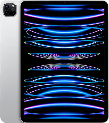 Front. Apple - Geek Squad Certified Refurbished 12.9-Inch iPad Pro with Wi-Fi - 128GB - Silver.