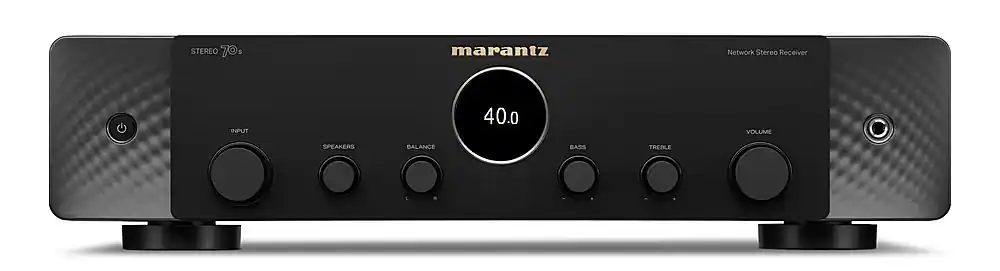 Front. Marantz - STEREO 70s 75W 2.0-Ch. Stereo AV Receiver - Black.