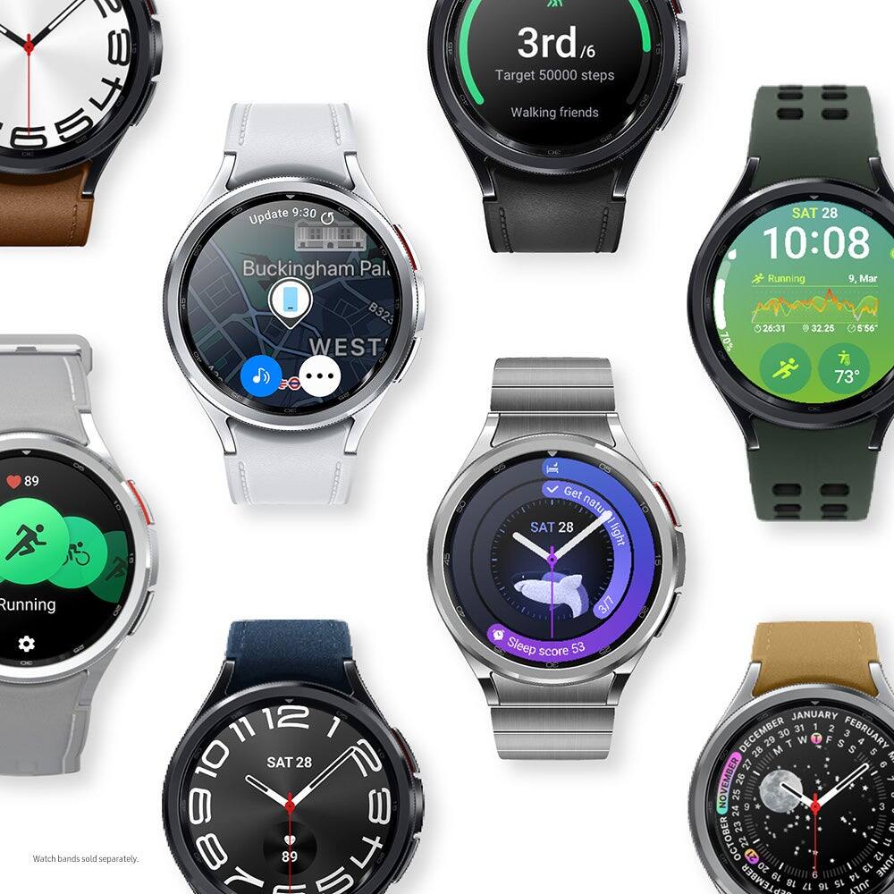 The text on the image is grouped as follows:
1. Update 9:30 Buckingham Pal. B323 WEST A 3rd/6 /6 Target 50000 steps Walking friends SAT 28 10:08 Running 9. Mar 26:31 32.25 556 70% 73 89 Get natu SAT 28 light Running 3/7 Sleep score 53 Watch bands sold separately.
2. 10 1 11 10 SAT 28 UT 1 8 89 5 JANUARY 31 1 2 DECEMBER 2B 29 M 30 W F 5 E FEBRUARY S A 5 27 NOVEMBER 26 25 3 24 23 OCTOBER 12 50 6 6 FI EL JUNE DEPTEMBER B a 9 15 470r
The corrected text is:
1. Update 9:30 Buckingham Pal. B323 WEST A 3rd/6 /6 Target 50000 steps Walking friends SAT 28 10:08 Running 9. Mar 26:31 32.25 556 70% 73 89 Get natu SAT 28 light Running 3/7 Sleep score 53 Watch bands sold separately.
2. 10 1 11 10 SAT 28 UT 1 8 89 5 JANUARY 31 1 2 DECEMBER 2B 29 M 30 W F 5 E FEBRUARY S A 5 27 NOVEMBER 26 25 3 24 23 OCTOBER 12 50 6 6 FI EL JUNE DEPTEMBER B a 9 15 470r