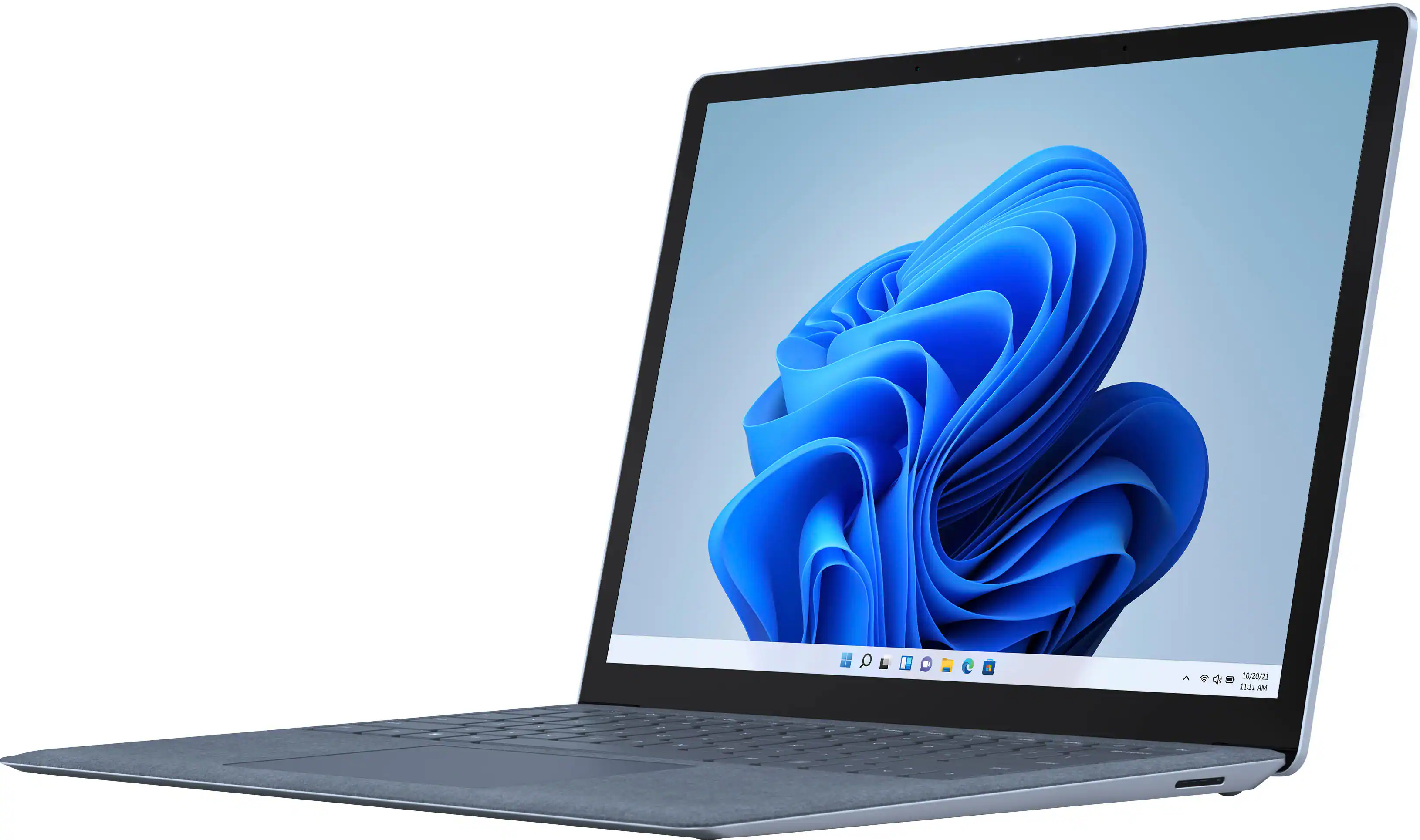 Front. Microsoft - GSRF Surface Laptop 4 - 13.5” Touch-Screen – AMD Ryzen 5 Surface Edition – 16GB Memory - 256GB Solid State Drive - Ice Blue.