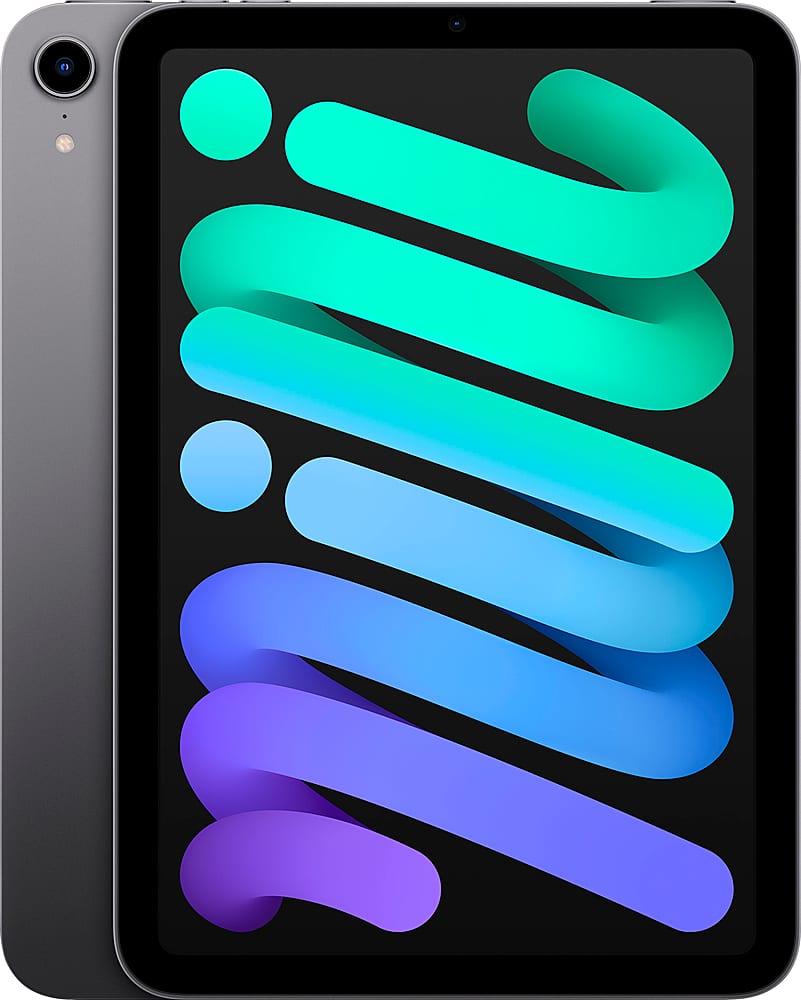 Front. Apple - Geek Squad Certified Refurbished iPad mini with Wi-Fi - 256GB - Space Gray.