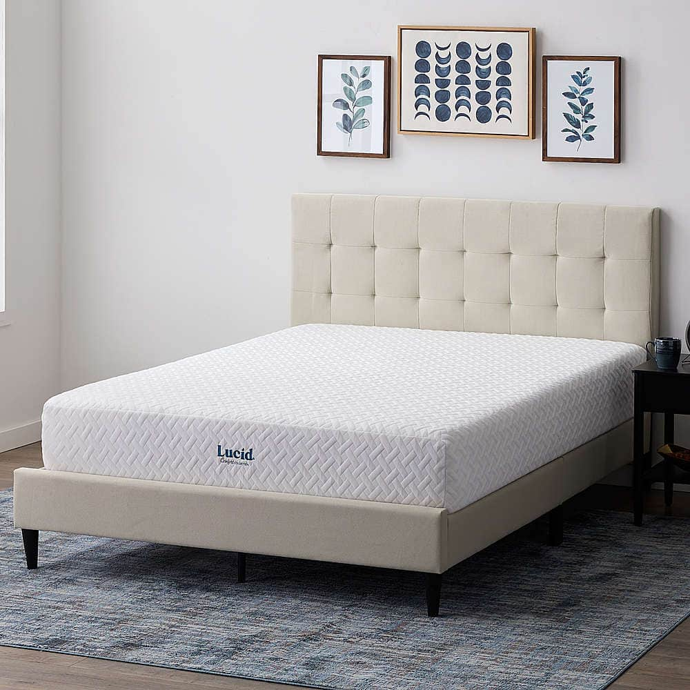 Lucid Comfort Collection – 10-inch Medium Firm Gel Memory Foam Mattress-Twin – White Sansujyuku sansujyuku.com