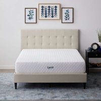 Lucid Comfort Collection - 10-inch Medium Firm Gel Memory Foam Mattress-Twin - White - Front_Zoom