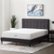 Angle. Lucid Comfort Collection - 12-inch Medium-Firm Hybrid Mattress - King - White.