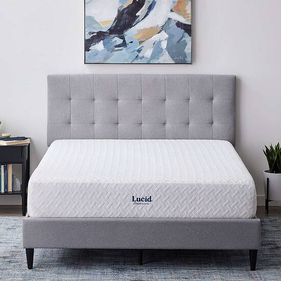 Lucid Comfort Collection 10 inch Plush Memory Foam Mattress Twin