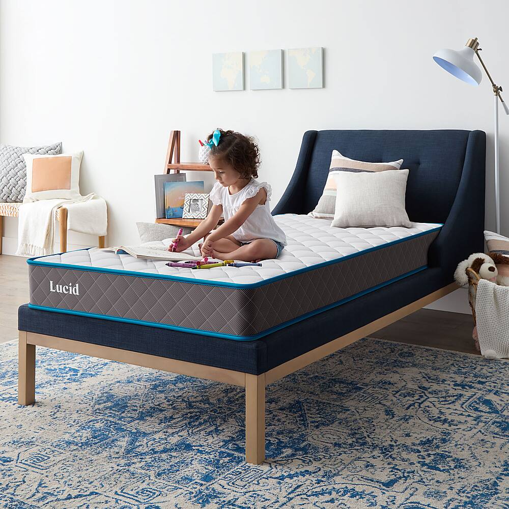 Best Buy: Lucid Comfort Collection 7-inch Firm Bonnell Spring Mattress ...