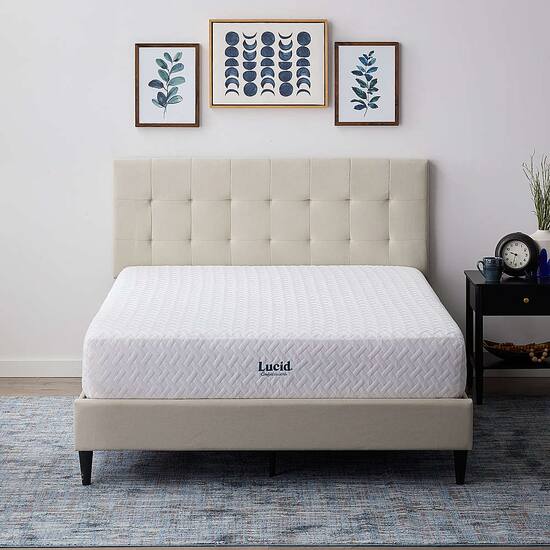 Lucid Comfort Collection 10 inch Medium Firm Gel Memory Foam