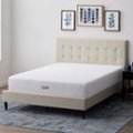 Angle. Lucid Comfort Collection - 10-inch Med Firm Gel Memory Foam Mattress-Queen - White.