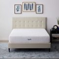 Front. Lucid Comfort Collection - 10-inch Med Firm Gel Memory Foam Mattress-Queen - White.