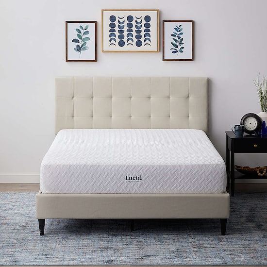 Lucid 10 inch king deals hybrid mattress