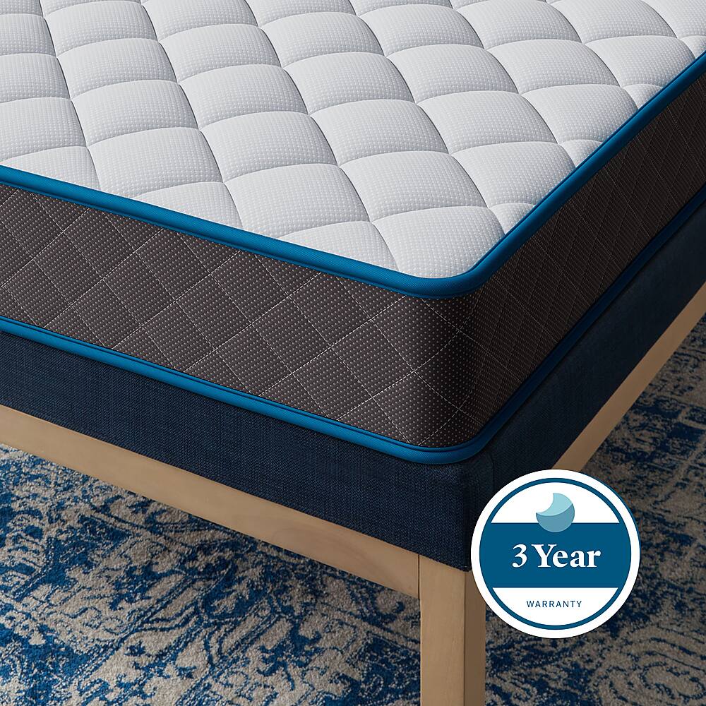 Lucid Comfort Collection 7inch Firm Bonnell Spring Mattress Queen Gray LUCC07QQGRSP Best Buy