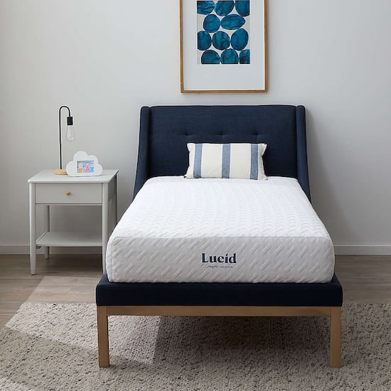 Lucid Queen Mattress Topper | Gel Memory Foam | 3