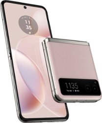 Motorola - razr 2023 128GB (Unlocked) - Cherry Blossom - Front_Zoom