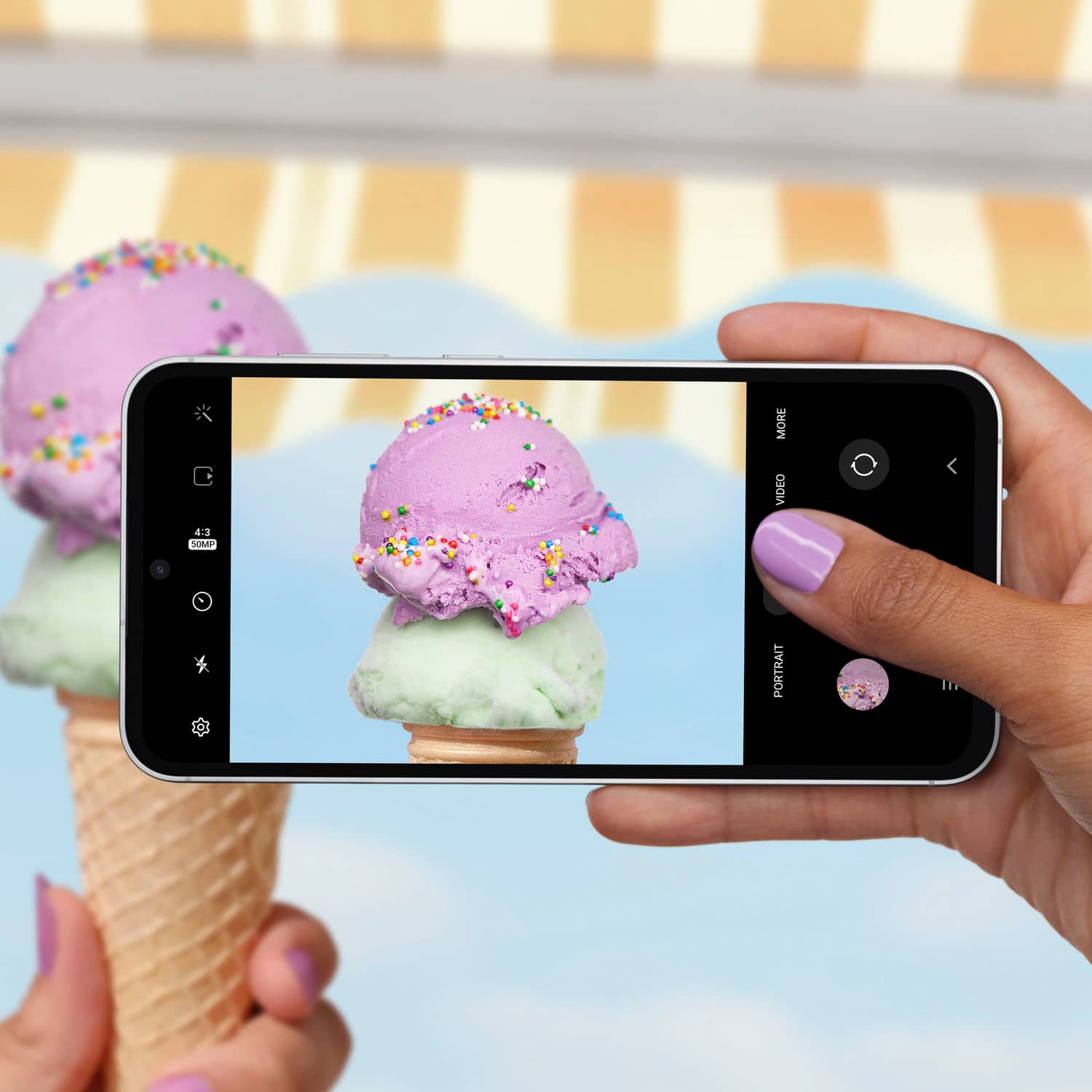 Alt View 18. Samsung - Galaxy S23 FE 128GB (Unlocked) - Mint.