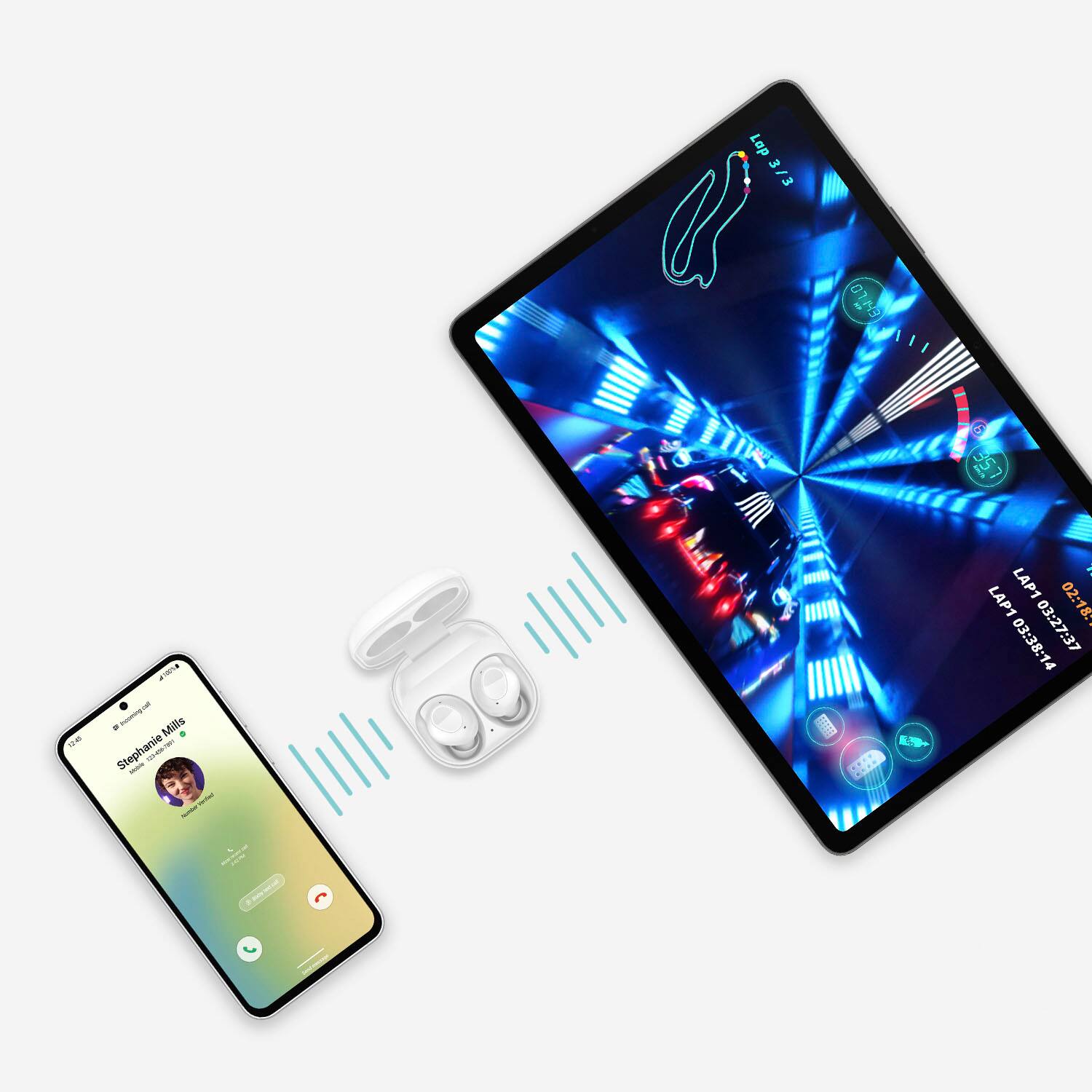 Alt View 21. Samsung - Galaxy S23 FE 128GB (Unlocked) - Mint.