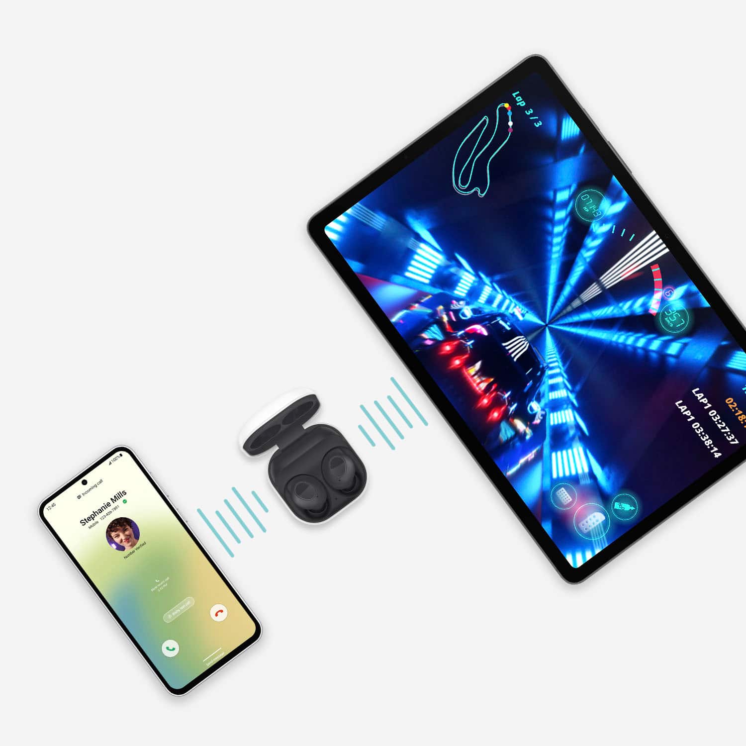 Alt View 21. Samsung - Galaxy S23 FE 128GB (Unlocked) - Graphite.