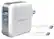 Front. Chargeworx - USB-C Cable and Wall Charger with Power Delivery - White.