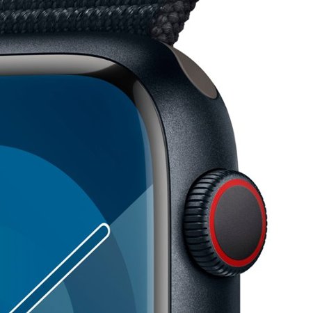 Apple Watch Series 9 (GPS + Cellular) 45mm Midnight Aluminum Case with Midnight Sport Loop with Blood Oxygen - Midnight (Verizon)_2