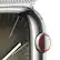Alt View 12. Apple - Apple Watch Series 9 (GPS + Cellular) 45mm Silver Stainless Steel Case with Silver Milanese Loop with Blood Oxygen - Silver.