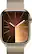 Angle. Apple - Apple Watch Series 9 (GPS + Cellular) 45mm Gold Stainless Steel Case with Gold Milanese Loop with Blood Oxygen - Gold.