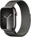 Apple Watch Series 9 (GPS + Cellular) 45mm Graphite Stainless Steel Case with Graphite Milanese Loop w/ Blood Oxygen - Graphite (Verizon)