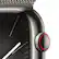 Alt View 12. Apple - Apple Watch Series 9 (GPS + Cellular) 45mm Graphite Stainless Steel Case with Graphite Milanese Loop w/ Blood Oxygen - Graphite.
