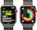 Alt View 17. Apple - Apple Watch Series 9 (GPS + Cellular) 45mm Graphite Stainless Steel Case with Graphite Milanese Loop w/ Blood Oxygen - Graphite.