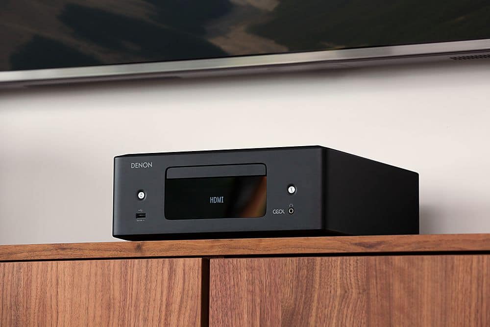 Alt View 12. Denon - CEOL-RCD-N12 65W 2-Ch. Bluetooth Capable with HEOS Stereo Receiver with Alexa - Black.