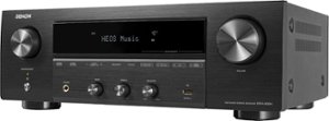 Denon - DRA-900H 100W 2.2-Ch. Bluetooth Capable with HEOS 8K Ultra HD HDR Compatible Stereo Receiver with Alexa - Black - Front_Zoom