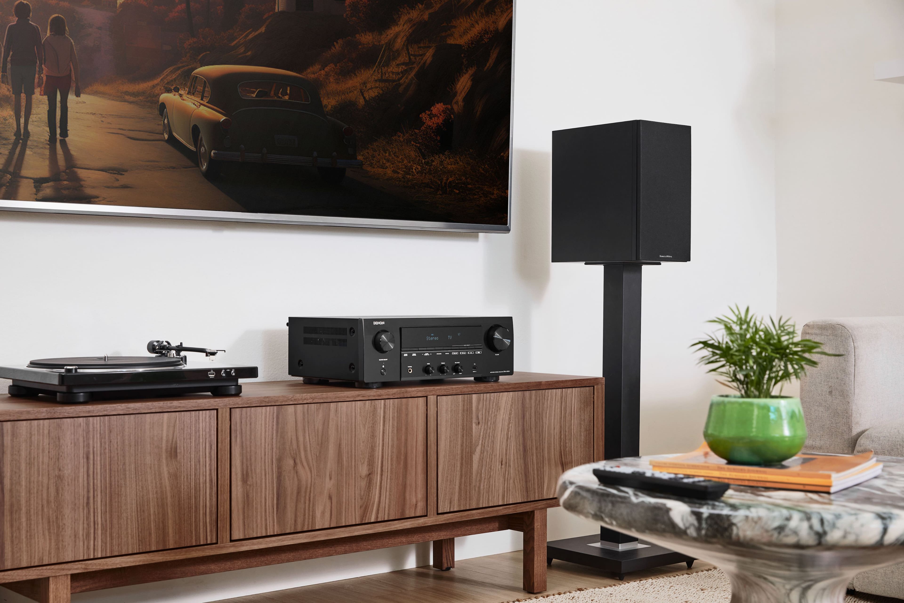 Alt View 12. Denon - DRA-900H 100W 2.2-Ch. Bluetooth Capable with HEOS 8K Ultra HD HDR Compatible Stereo Receiver with Alexa - Black.