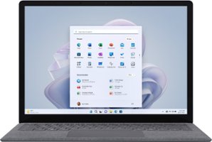Microsoft - GSRF Surface Laptop 5 – 13.5” Touch Screen – Intel Evo Platform Core i5 – 8GB Memory – 512GB SSD (Latest Model) - Platinum - Front_Zoom