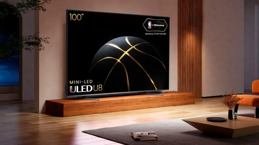 Alt View 13. Hisense - 100" Class U8 Series Mini-LED 4K UHD QLED Google TV - Black.