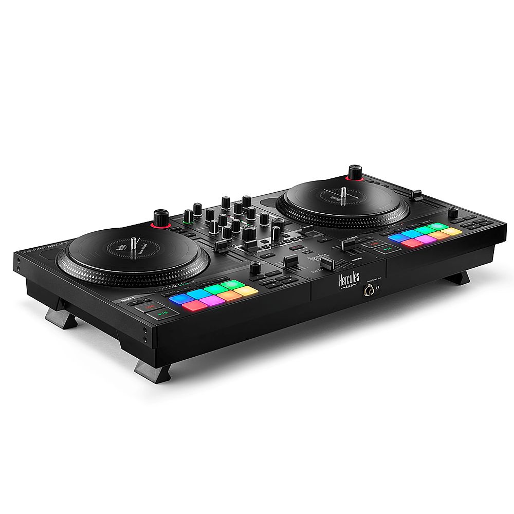Left View: Hercules - DJ Control Inpulse 500 DJ Mixer - Black