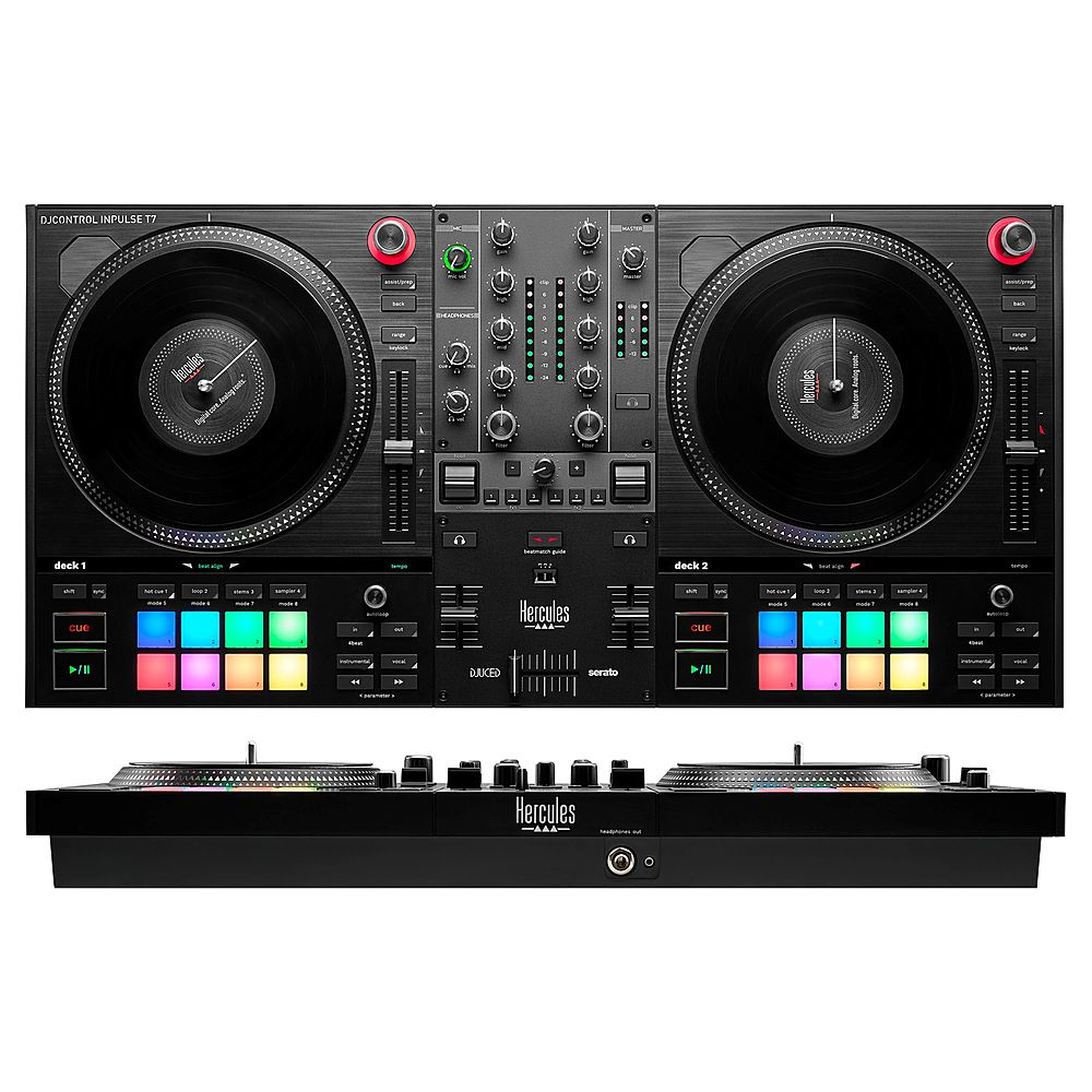 Hercules DJControl Mix 2 Channel Bluetooth Wireless DJ Controller Bundle