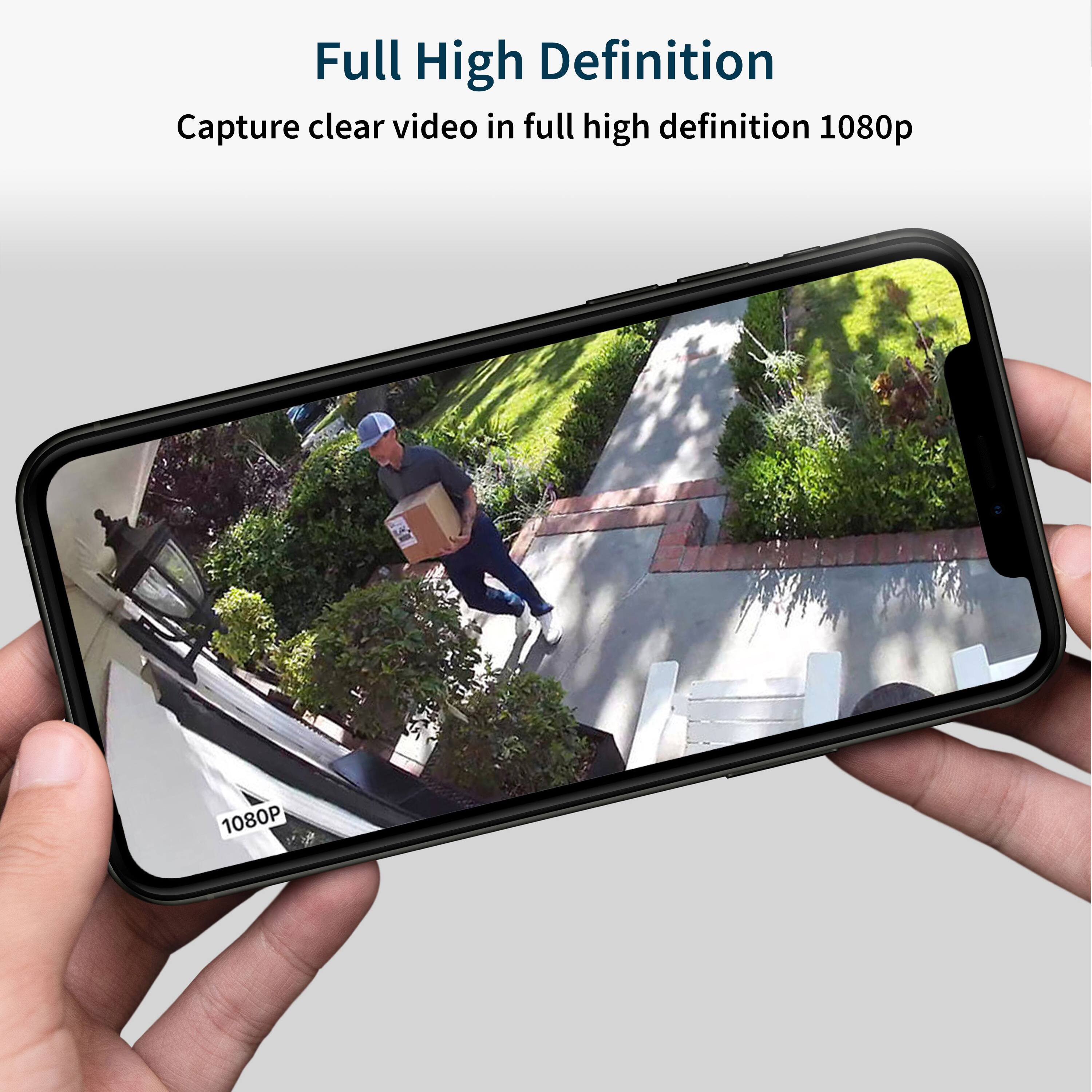 Full High Definition Capture clear video in full high definition 1080p.