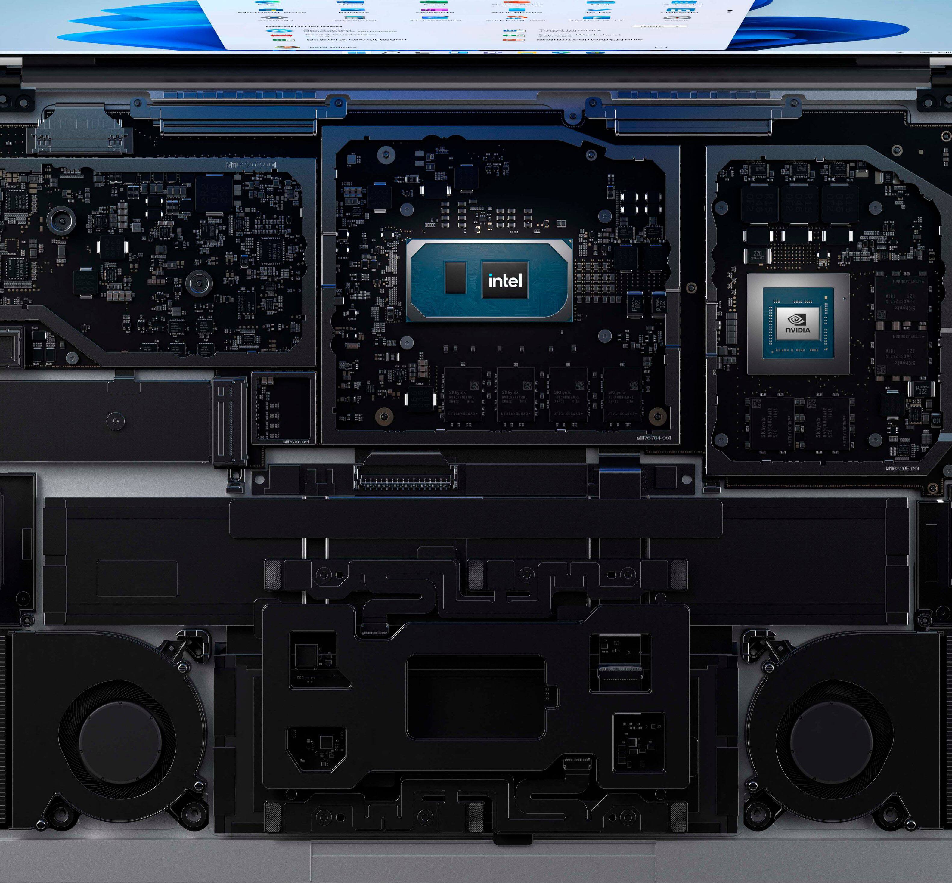 Alt View 18. Microsoft - GSRF Surface Laptop Studio – 14.4” Touch Screen – Intel Core i5 -16GB Memory – 512GB SSD - Platinum.