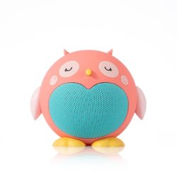 Planet Buddies - Owl Bluetooth Speaker - Pink - Front_Zoom