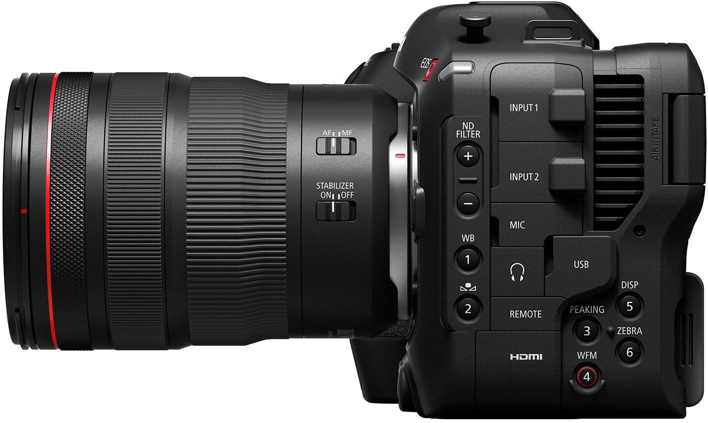 Alt View 1. Canon - EOS C70 4K Video Mirrorless Cinema Camera with RF 24-70 f/2.8 L IS USM Lens - Black.