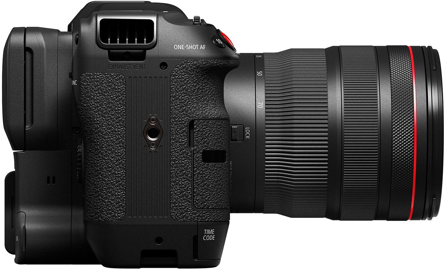 Alt View 2. Canon - EOS C70 4K Video Mirrorless Cinema Camera with RF 24-70 f/2.8 L IS USM Lens - Black.
