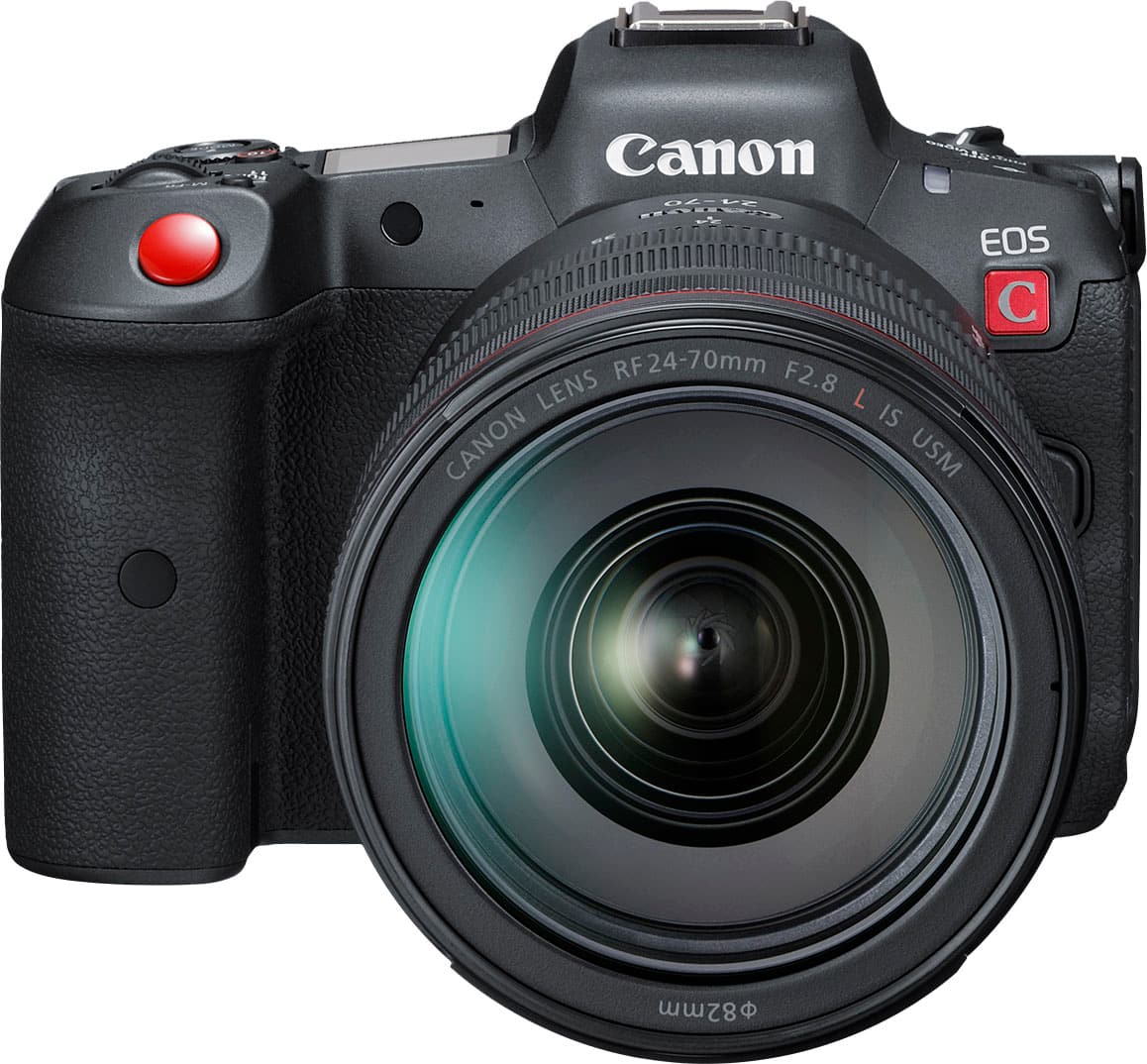 Alt View 1. Canon - EOS R5 C 8K Video Mirrorless Cinema Camera with RF 24-70 f/2.8 L IS USM Lens - Black.
