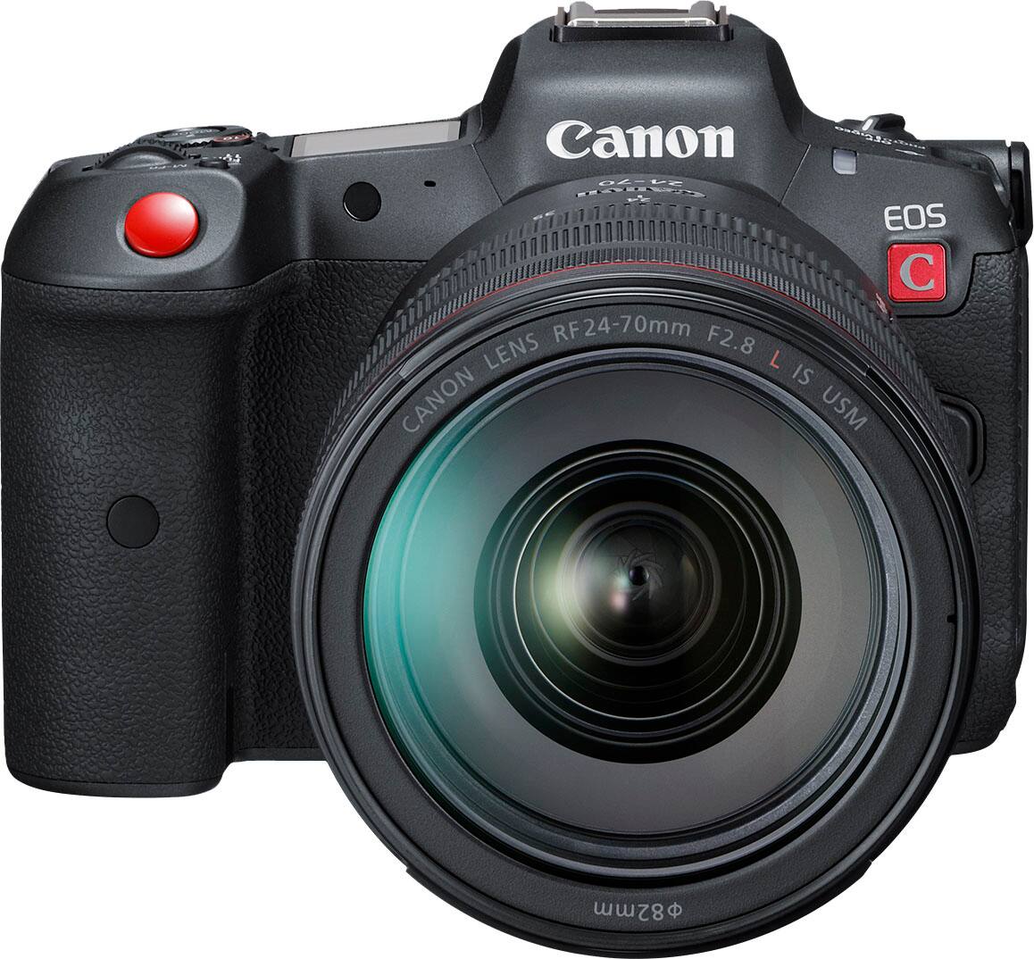 Alt View 1. Canon - EOS R5 C 8K Video Mirrorless Cinema Camera with RF 24-70 f/2.8 L IS USM Lens - Black.