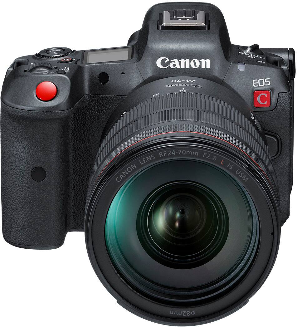 Alt View 2. Canon - EOS R5 C 8K Video Mirrorless Cinema Camera with RF 24-70 f/2.8 L IS USM Lens - Black.