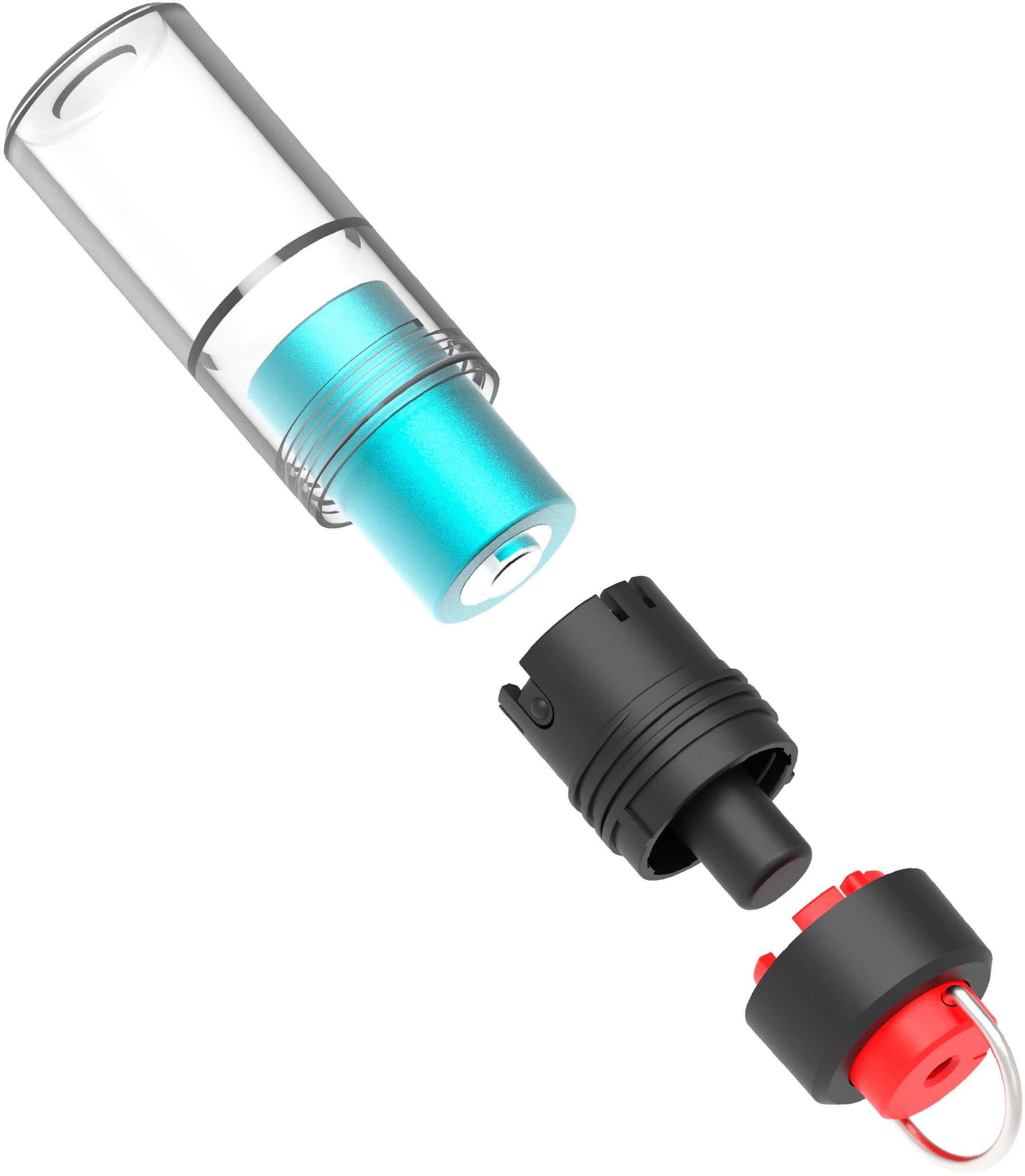 Angle. Swann - ActiveResponse Personal Safety Alarm Keychain with 110dB Emergency Siren - Aqua.