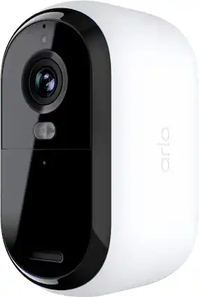 Front. Arlo - Essential 1-Camera Outdoor Wireless HD Security Camera (2nd Generation) with Color Night Vision - White.