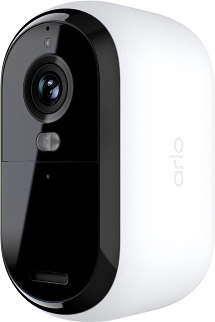Arlo - Essential 1-Camera Outdoor Wireless HD Security Camera (2nd Generation) with Color Night Vision - White_0