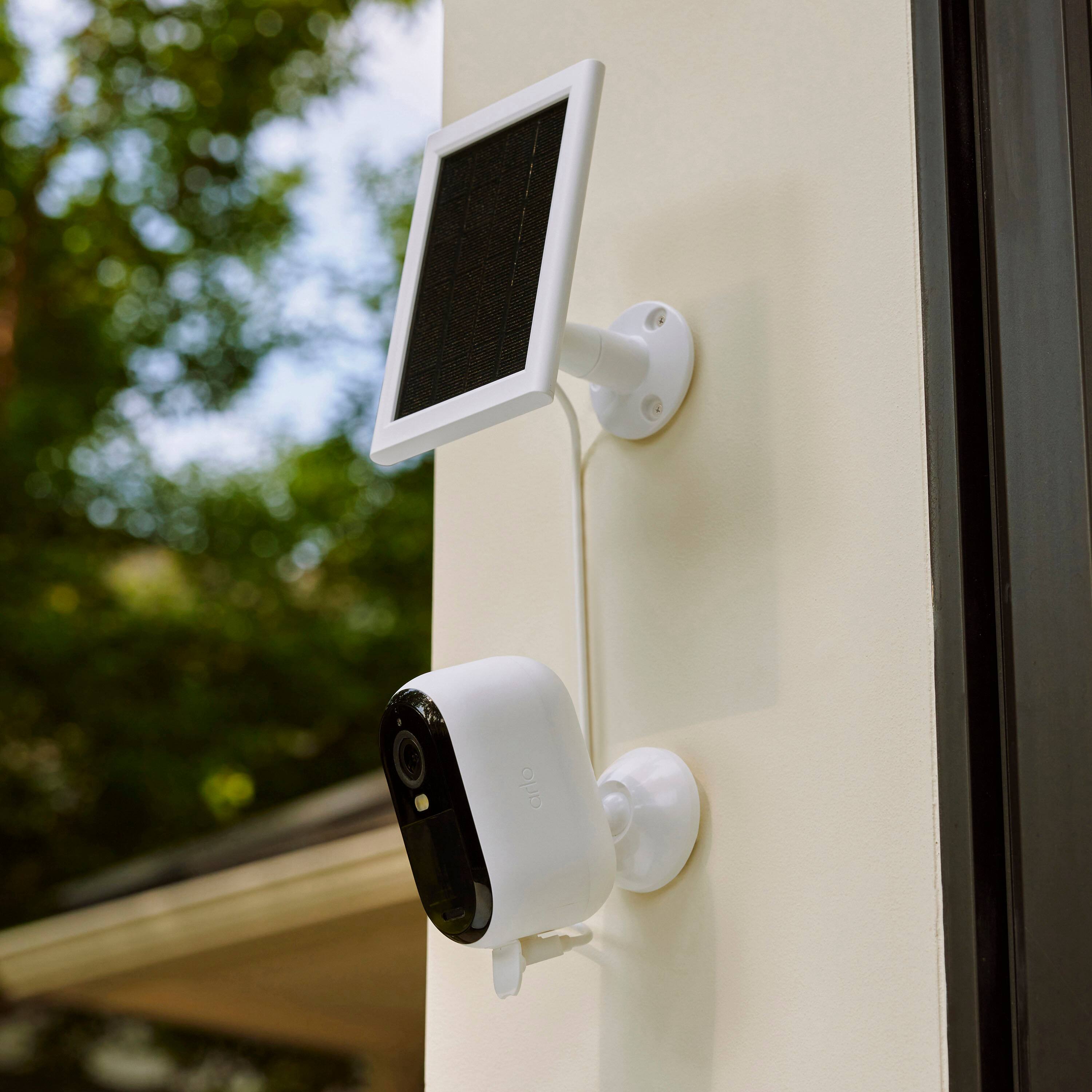 Alt View 12. Arlo - Mountable Solar Panel for Arlo Essential Outdoor Camera and Essential XL Outdoor Camera (2nd Generation) - White.